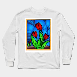 Stained Glass 19 (Style:44) Long Sleeve T-Shirt